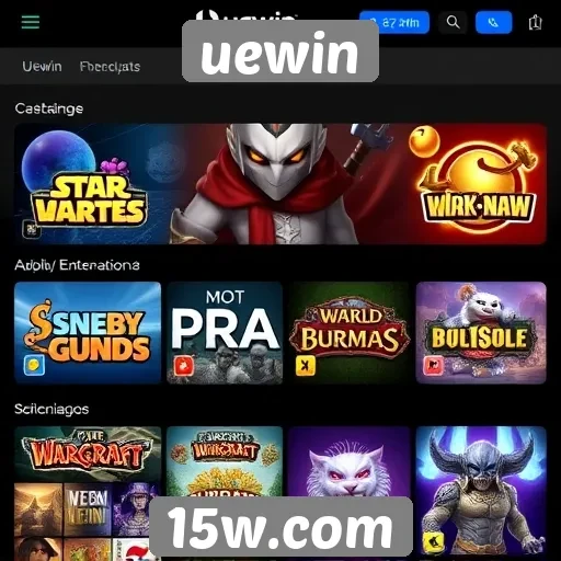 Jogos populares disponíveis no site uewin